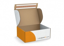 Scatola a valigetta con striscia adesiva - FEFCO 0885